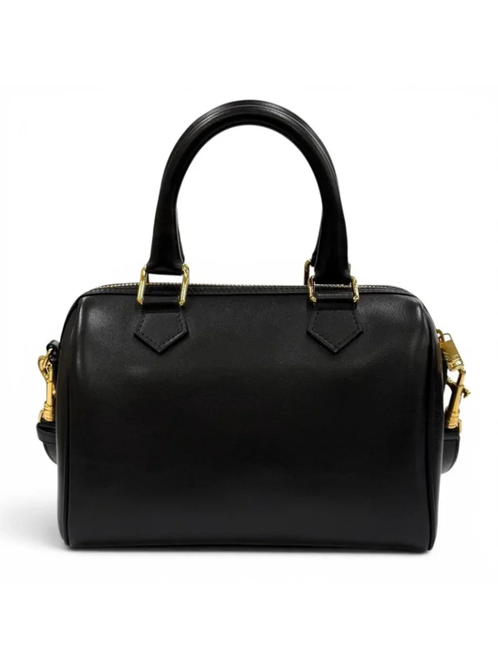 Celine Smooth Calfskin Cuir Triomphe Small Boston 2-Way Shoulder